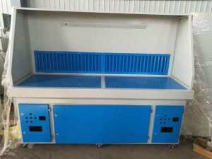 Manufacturer supplied dry polishing cabinet